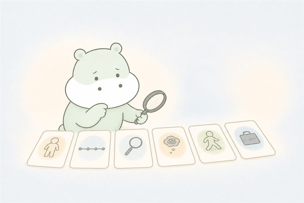 身体の安全と生活への影響を整理するカバのイラスト